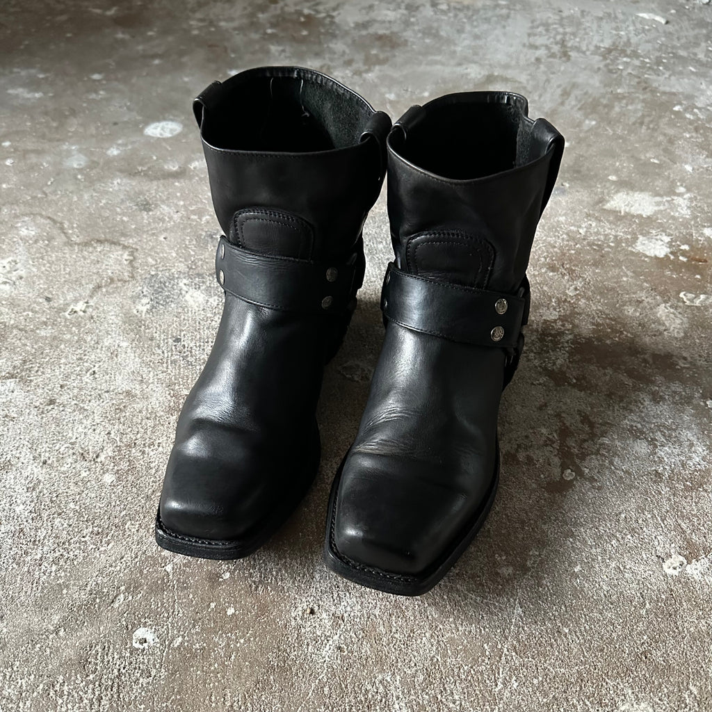 Black Biker Ankle Boots - 41