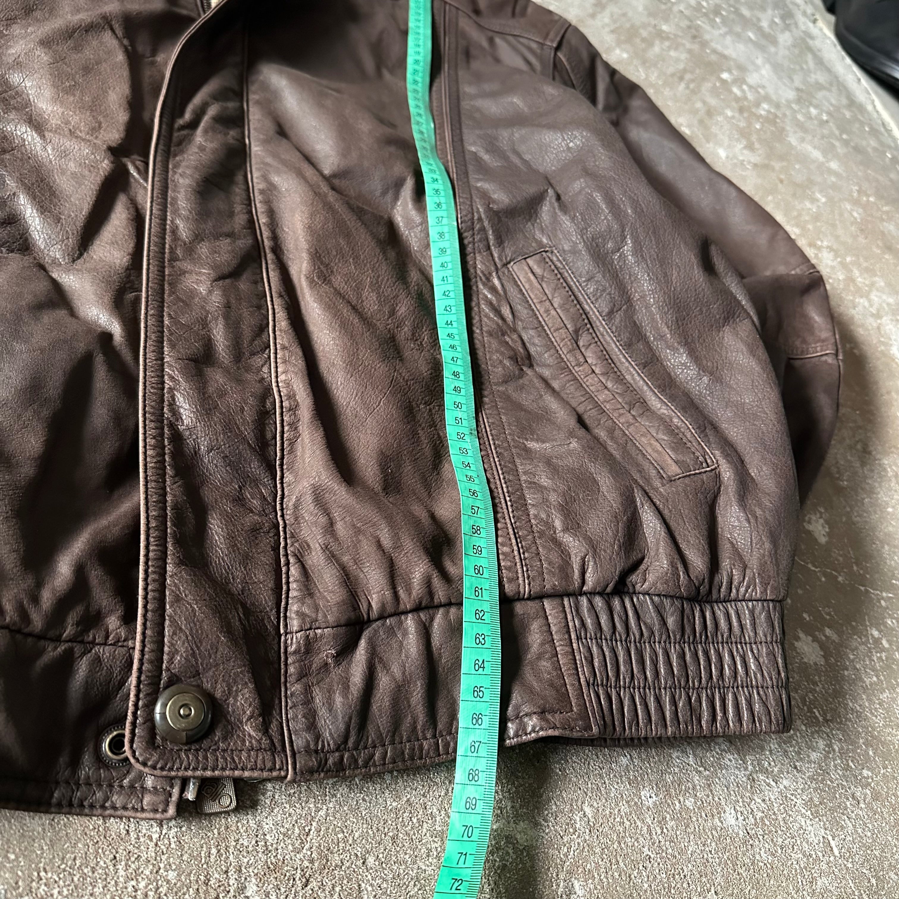 Vintage Italo Brown Leather Jacket - XL