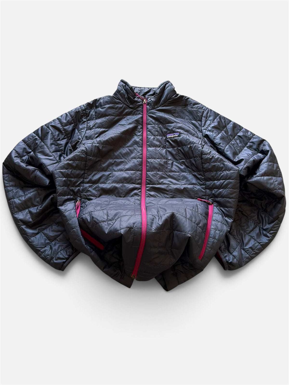 Patagonia Nano Puff Navy Magenta Lightweight Jacket- Women's XL