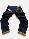 Evisu Lot 2000 No.3 Jeans Dark Indigo Camo Lining- W33