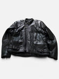Vintage Padded Leather Motorcycle Jacket- Men’s XL