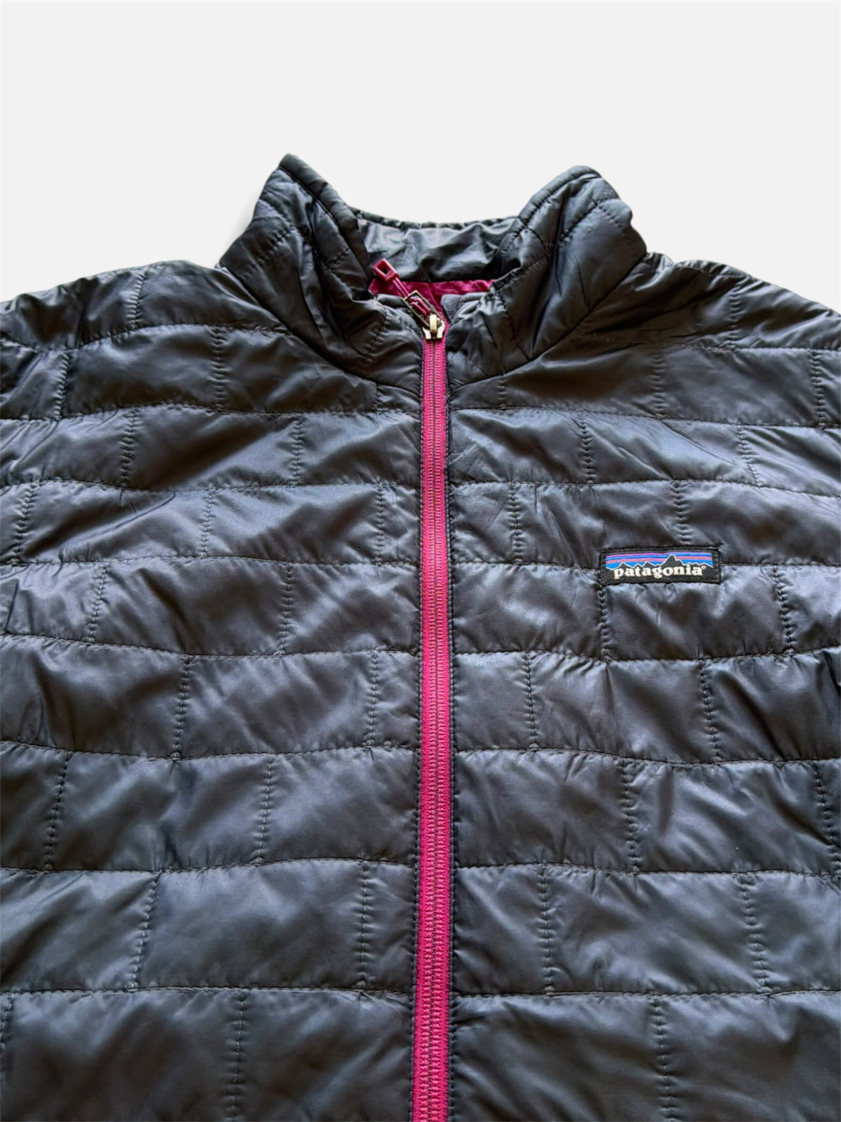 Patagonia Nano Puff Navy Magenta Lightweight Jacket- Women's XL