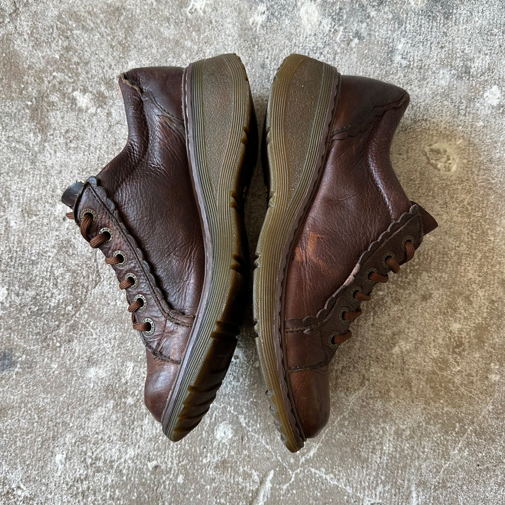 Rare 90s Dr. Martens Whiskey Brown Scalloped - 41