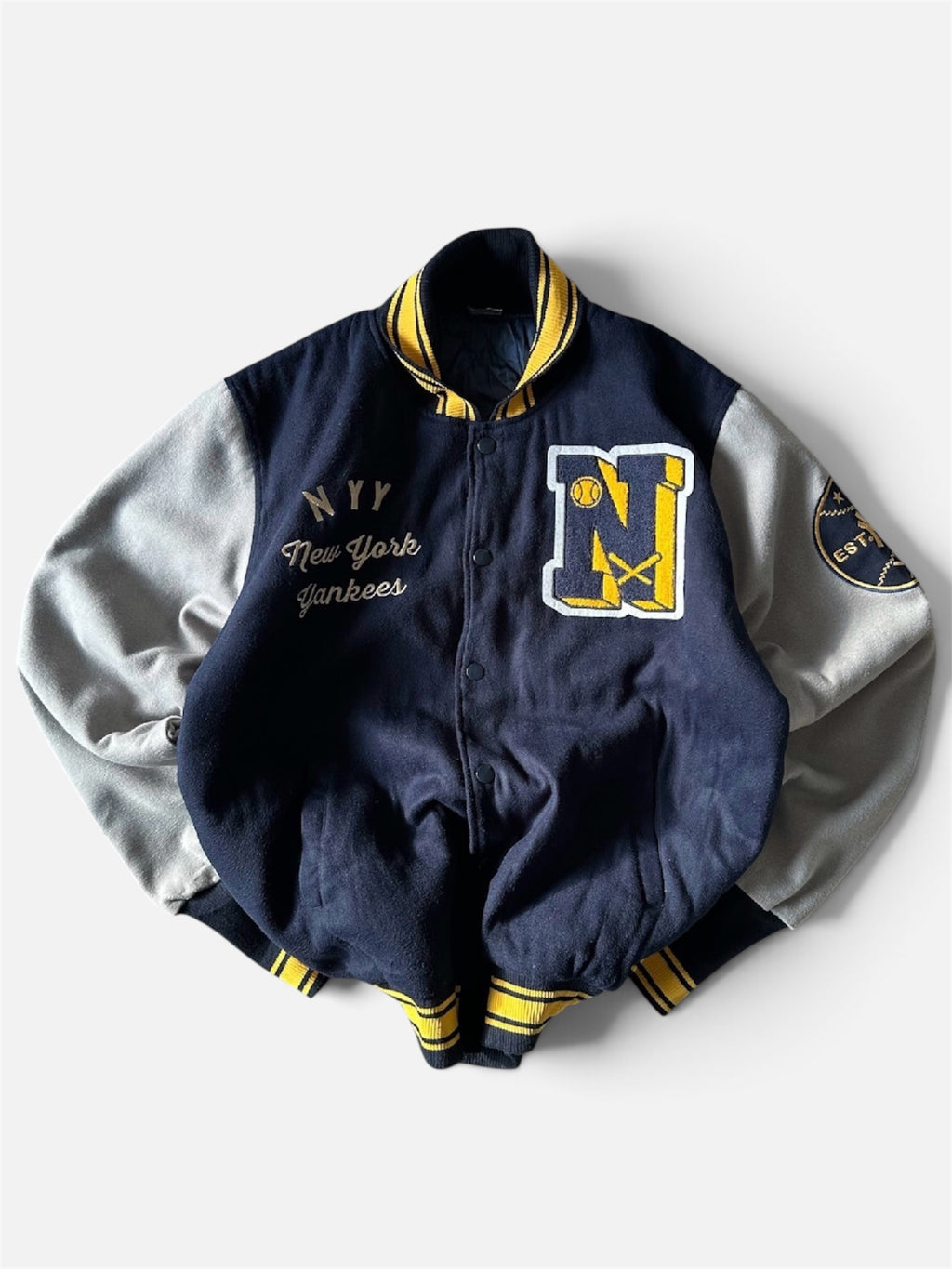 Vintage Majestic NY Yankees Varsity Jacket - 2XL