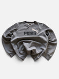 Puma Big Logo Crewneck Sweatshirt Grey Marl, Youth XL (15-16Y)