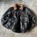 Bomber Heavy Leather Jacket - XL
