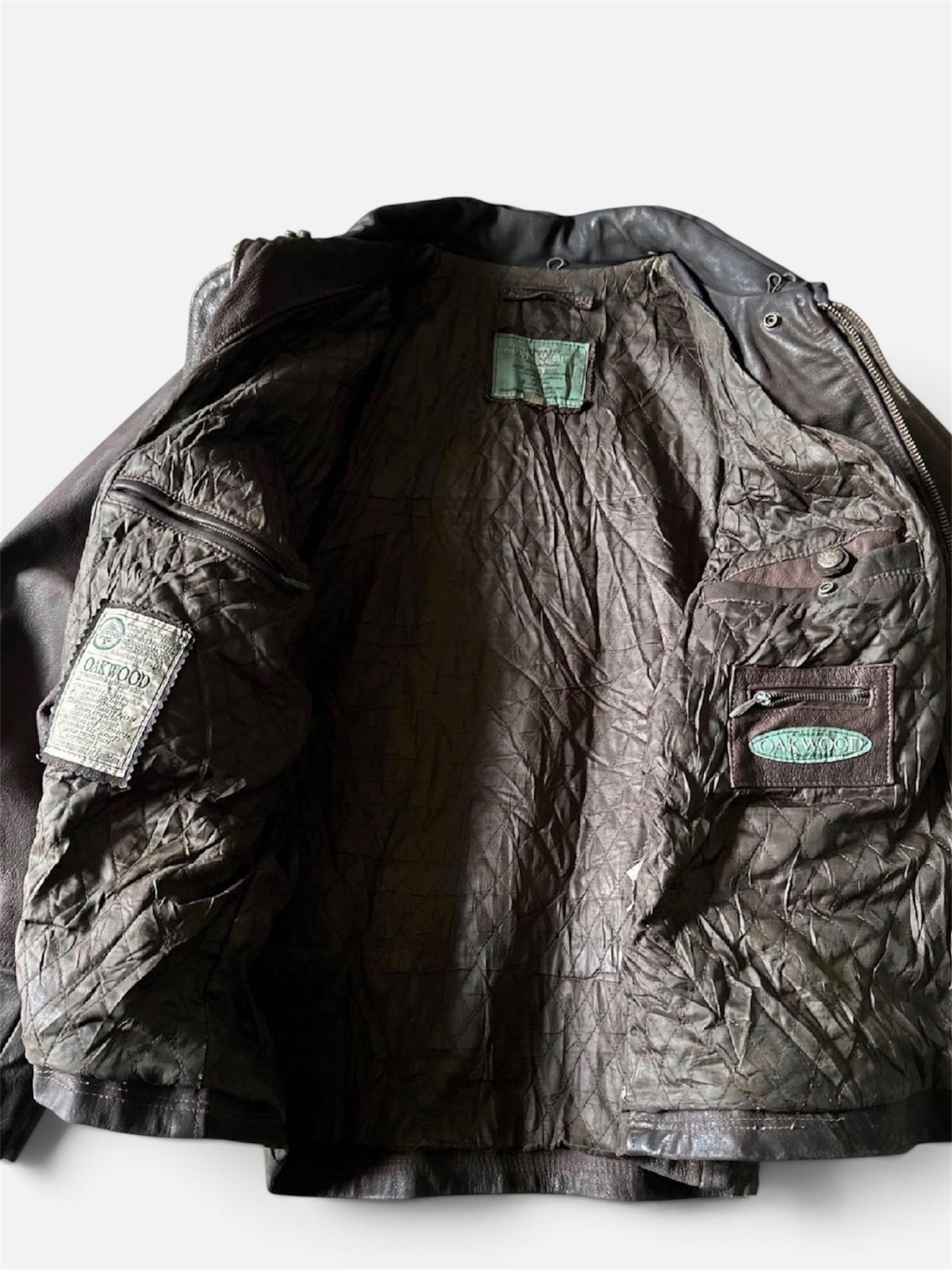 Oakwood Vintage Brown Leather Jacket - L