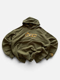 Drew House Secret Hoodie Olive Green Yellow Logo Oversized- S