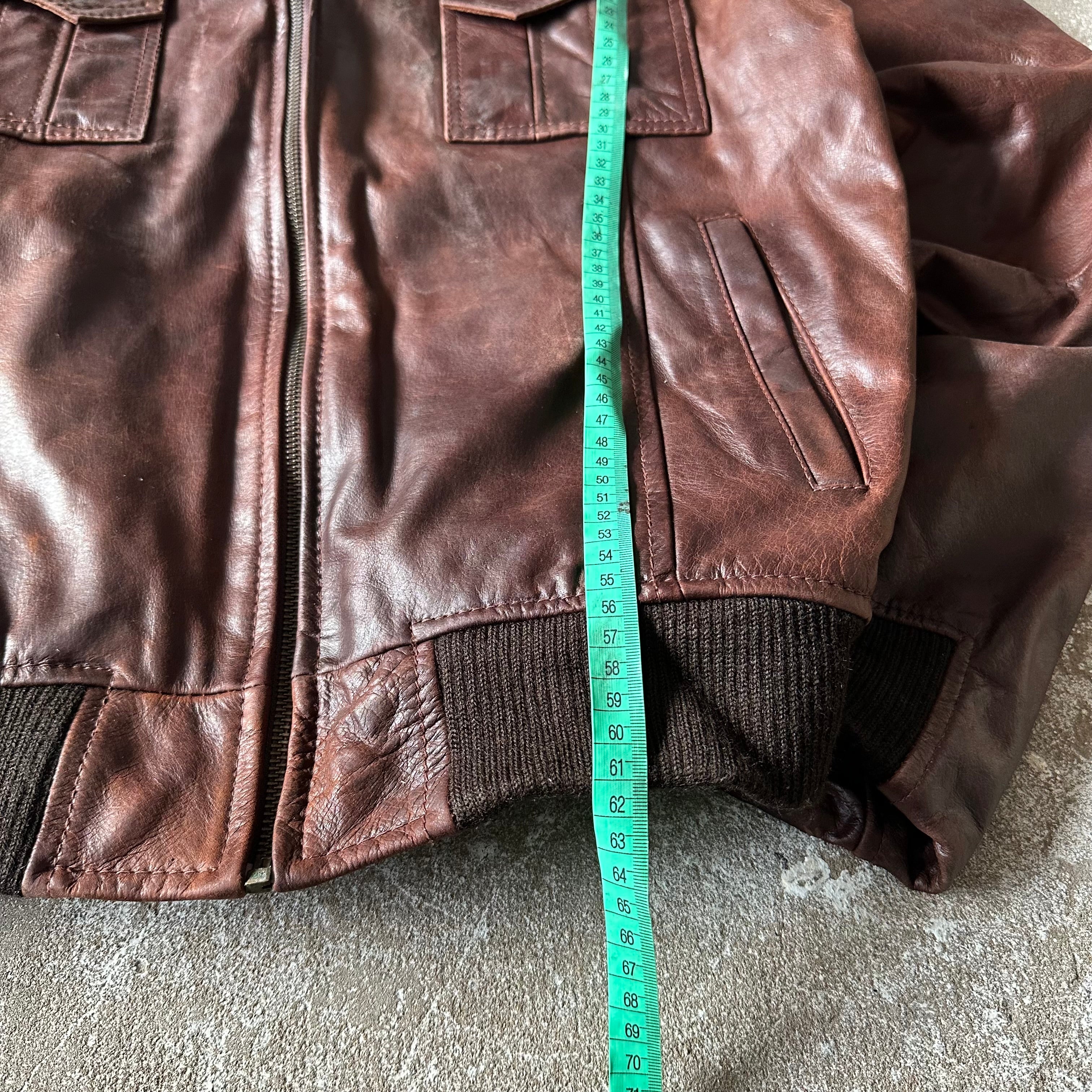 Aviatrix Brown Leather Jacket - XL