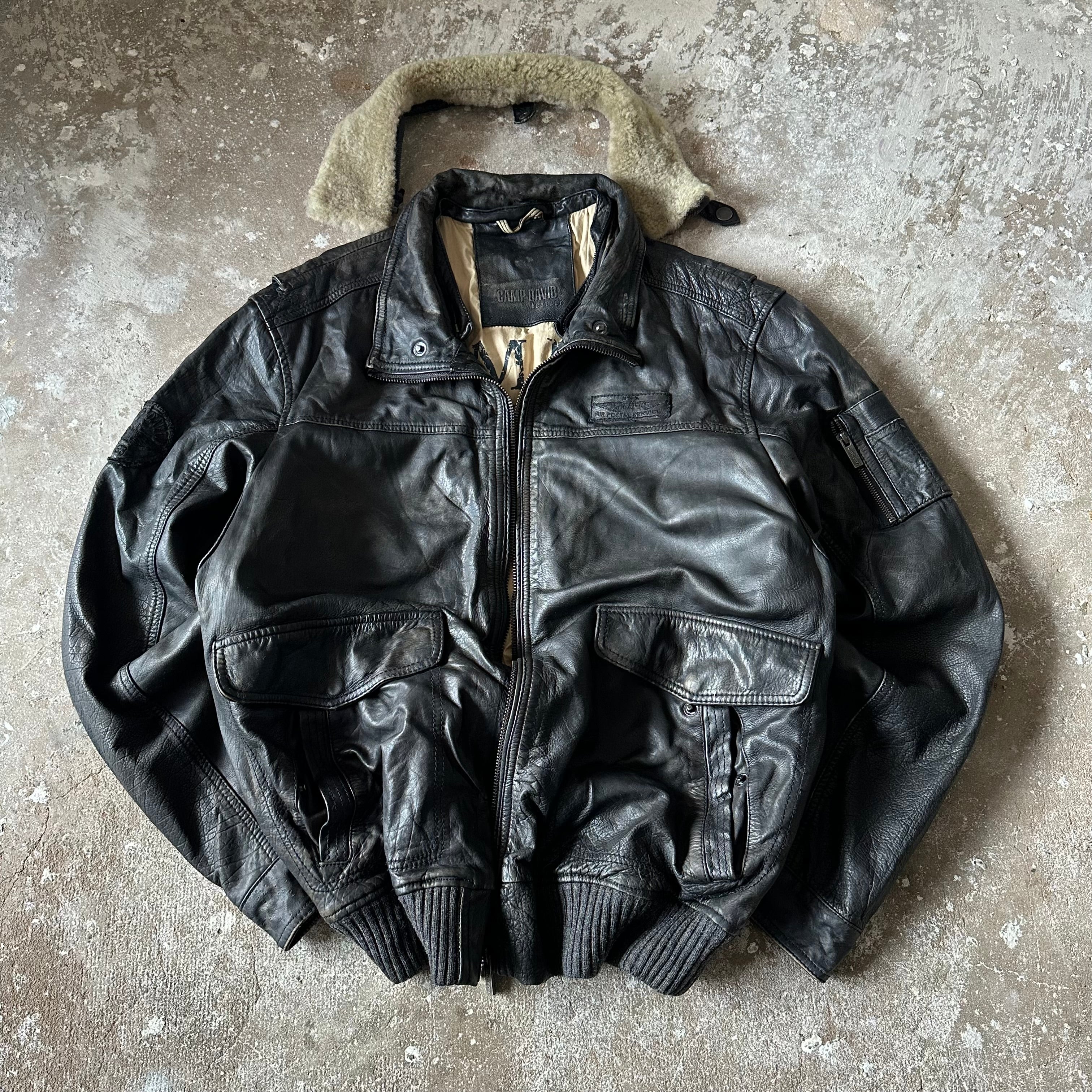 Camp David Leather Jacket - XL