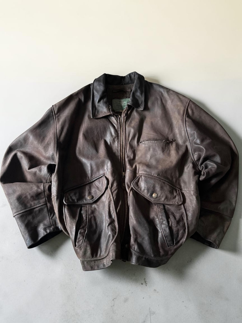 Oakwood Vintage Brown Leather Jacket - L