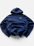 Hollister Pullover Hoodie, Navy Blue- M