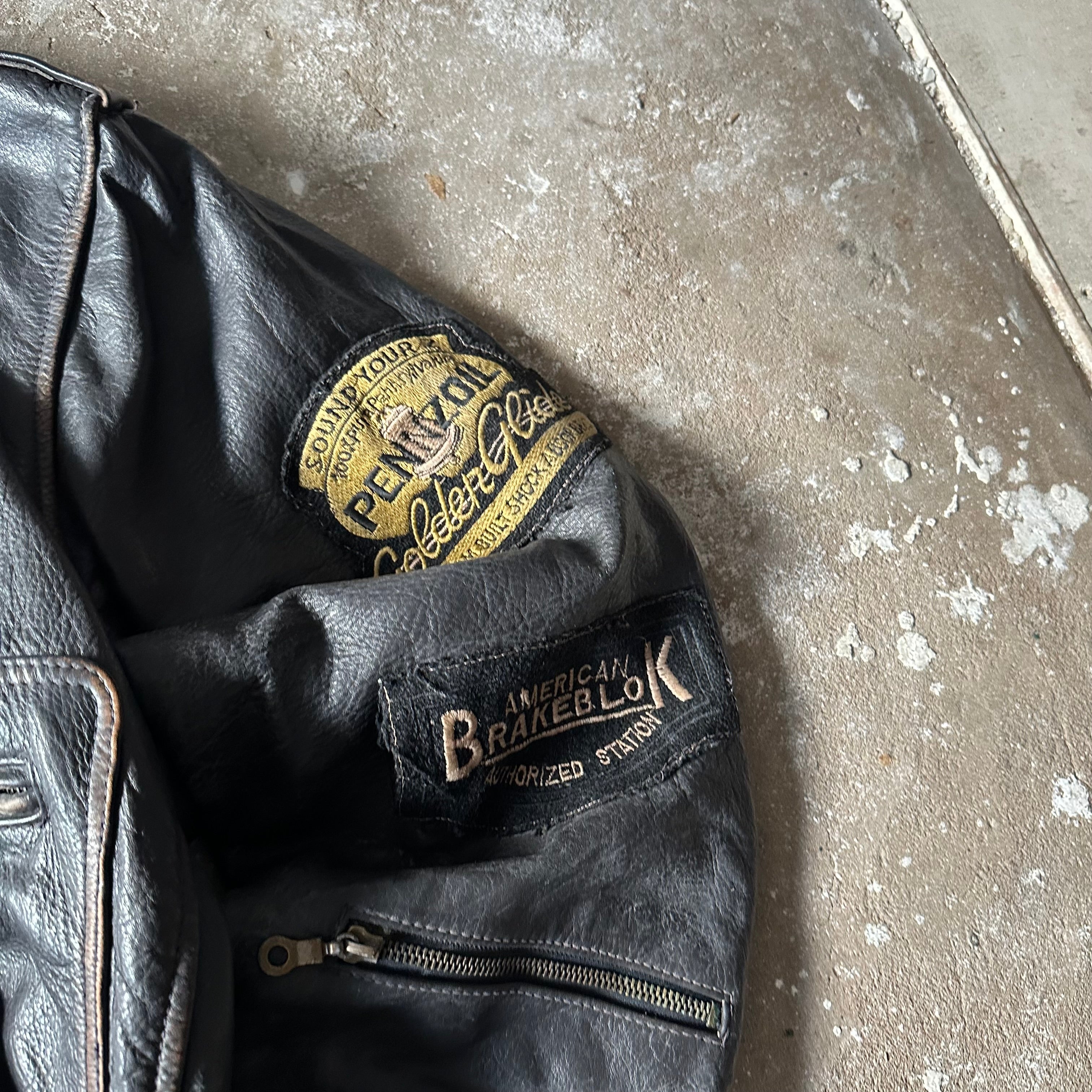 Vintage Rollfast Indianapolis Leather Racing Jacket - M