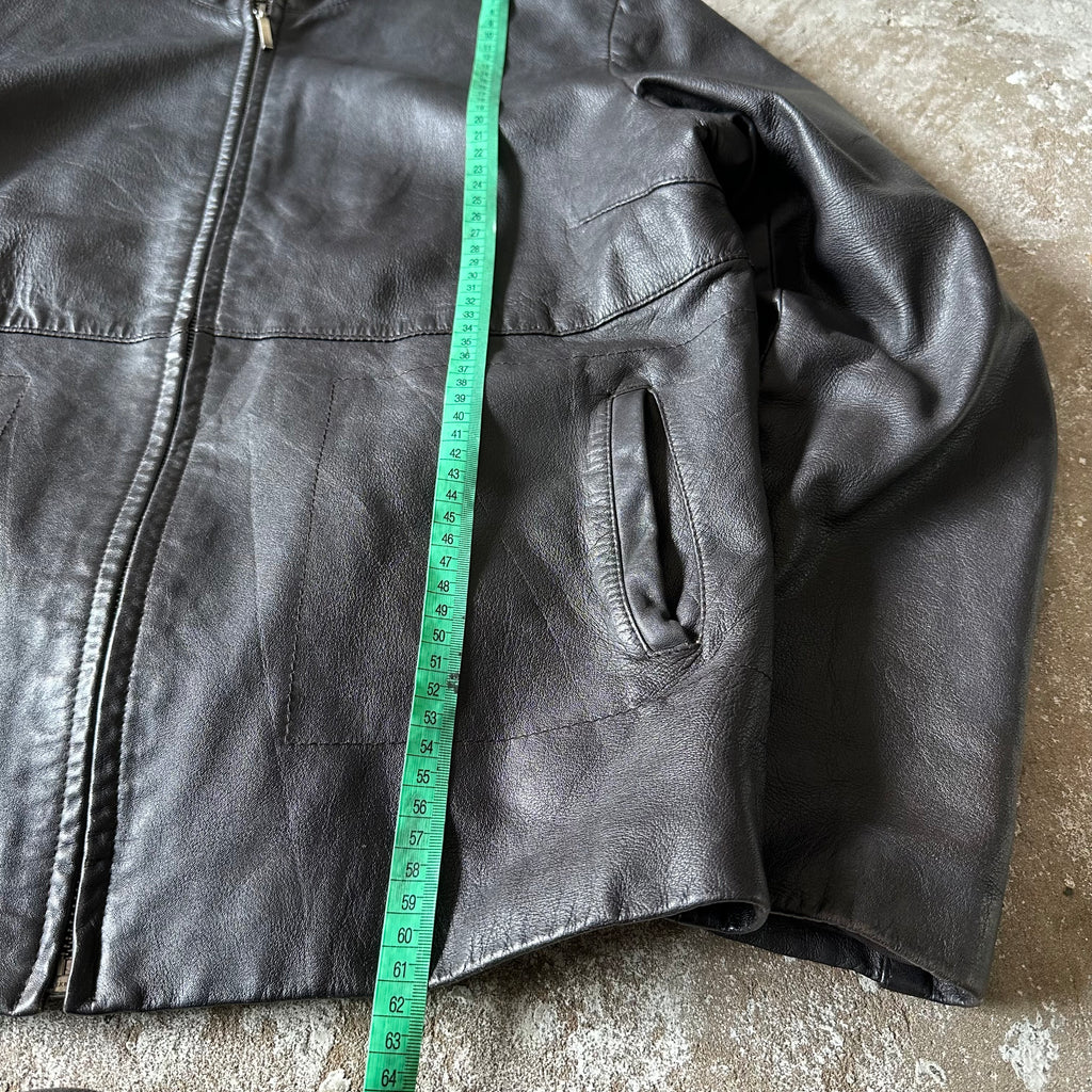 Brown Leather Jacket - M