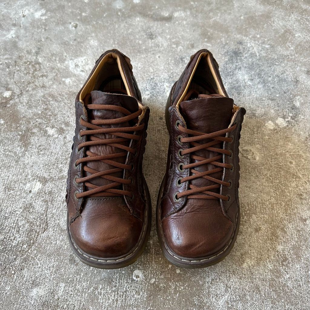 Rare 90s Dr. Martens Whiskey Brown Scalloped - 41