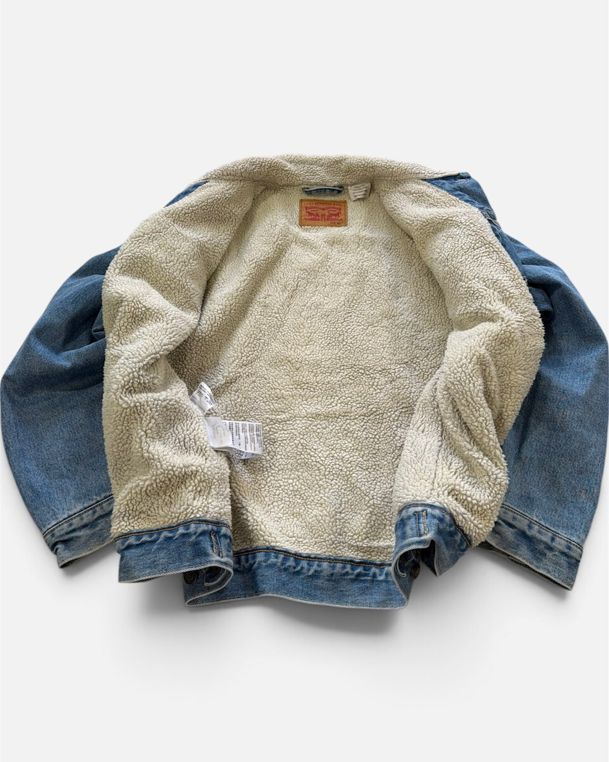 Levi's Sherpa-Lined Denim Trucker Jacket- Men's XL