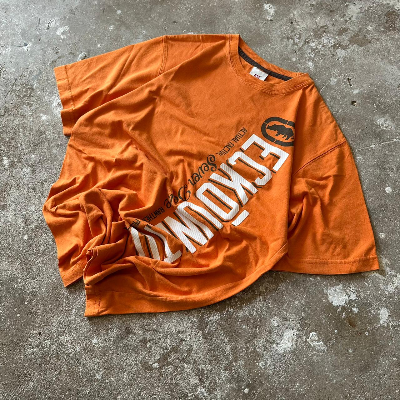 Ecko Unltd Orange Graphic T-Shirt - M